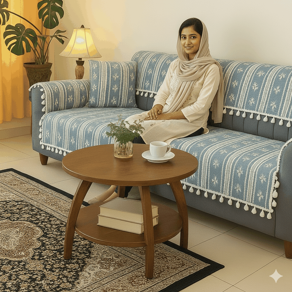 Wooden Rund Coffee Table for Living Room | premium look stylish design