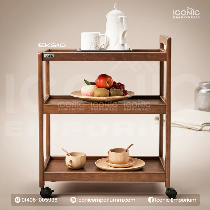 Tea Serving Trolley- Smart Serving Trolley-IEKS10