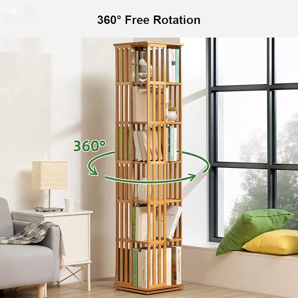 360° Rotating Bookshelf
